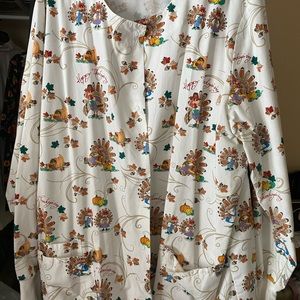 Thanksgiving turkey scrub jacket